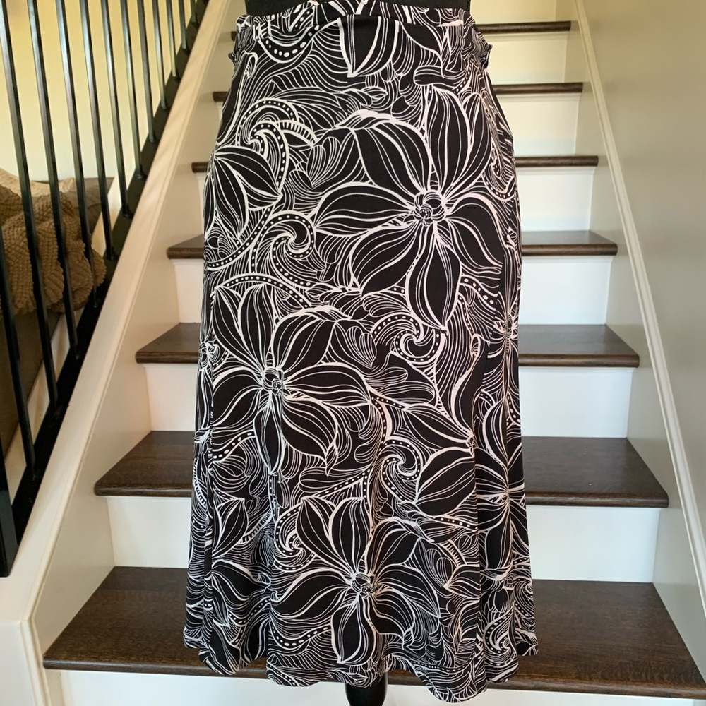 Talbots Stretchy Floral Skirt